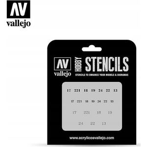 Vallejo Vallejo: Stencils - Soviet Numbers WWII