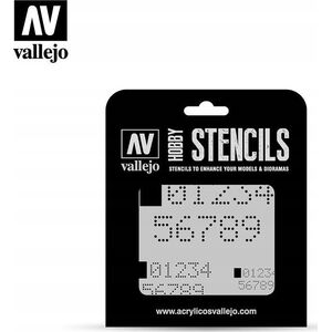 Vallejo Vallejo: Stencils - Digital Numbers