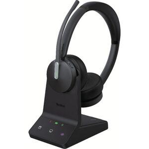 Słuchawki Yealink Yealink WH64 Dual UC Zestaw słuchawkowy Bezprzewodowy Opaska na głowę Biuro/centrum telefoniczne Micro-USB Bluetooth Czarny