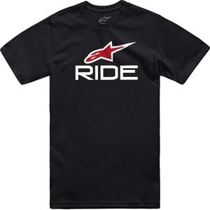 Alpinestars T-shirt ALPINESTARS RIDE 4.0 CSF TEE, Black/White/Red Rozmiar: S