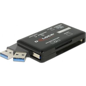 Czytnik Delock Delock Card Reader SuperSpeed USB Typ-A (3.2 Gen 1) 5 Gbps, 6 Kartenschächte