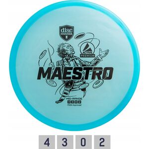 Discmania Discgolf DISCMANIA Midrange Driver MAESTRO Active Premium Blue 4/3/0/2
