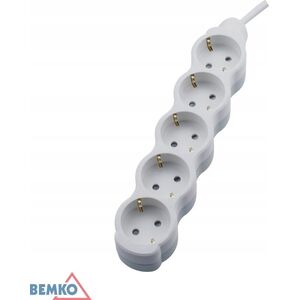 Bemko EXTENSION CORD 5 VIETU 5M WH B06-NB5GS5M