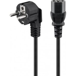 Kabel zasilający Goobay Kątowy przewód przyłączeniowy zimnego urządzenia, 1,8 m, czarny - Długość kabla 1.8 m