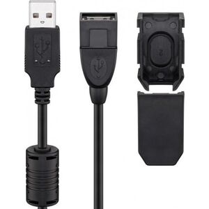Kabel USB Goobay USB-A - USB-A 2 m Czarny