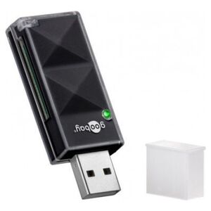 Czytnik Goobay Czytnik kart USB 2.0 - Wersja kolorystyczna Czarny