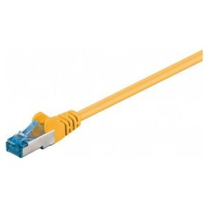 Goobay CAT 6AKabel łączący, S/FTP (PiMF), Żółty - Długość kabla 0.25 m