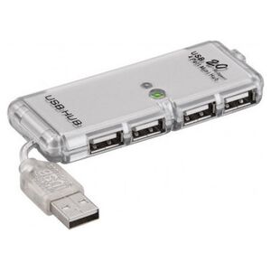 HUB USB Goobay 4-portowy koncentrator USB 2.0 Hi-Speed/rozdzielacz