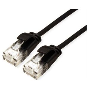 Roline ROLINE UTP Data Center Patch Cord Cat.6A (Class EA), LSOH, bardzo cienki, czarny, 0,15 m