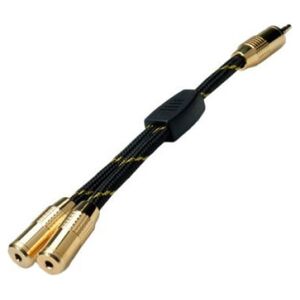 Roline Kabel adaptera ROLINE GOLD 3,5 mm (1x męski, 2x żeński), 0,15 m