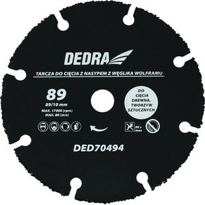 Dedra Tarcza uniwersalna 89x10mm do DED7049