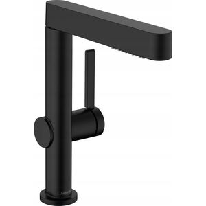 Bateria umywalkowa Hansgrohe Washbasin mixer with pull-out sprayer Hansgrohe Finoris 76063670, black matt