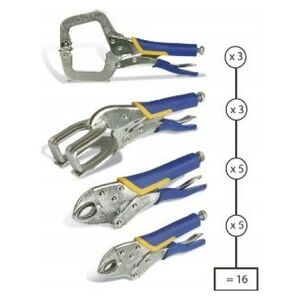 Sourcing Set of universal fixing pliers 16 pcs. GYS