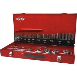 Sourcing Set of taps and taps RUKO HSS M3-M20, 54 pieces