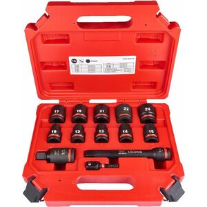 Milwaukee MILWAUKEE SET OF IMPACT SOCKETS 1/2" 13 pcs.