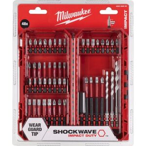 Wiertło Milwaukee MILWAUKEE SET OF DRILLS + TIPS 48 pcs Sh