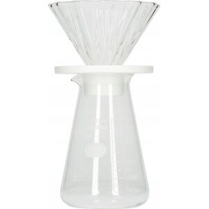 Hario Hario - Cha Cha Drip Bouquet 02 Biały + Serwer + Filtry