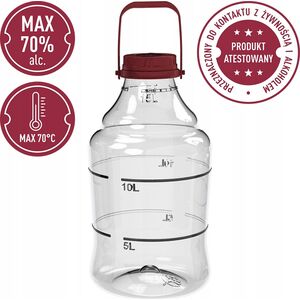 Sourcing UNBREAKABLE DEMIJOHN 15L HANDLE/AIRLOKS