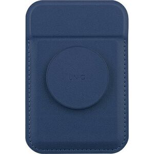 Podstawka Uniq UNIQ Flixa magnetyczny portfel na karty z podpórką granatowy/navy blue