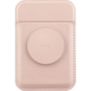 Podstawka Uniq UNIQ Flixa magnetyczny portfel na karty z podpórką różowy/blush pink MagSafe