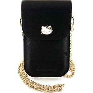 Sourcing Hello Kitty Handbag HKOWBPGHDLMK black/black Leather Metal Logo Chain