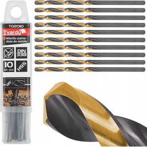 Wiertło Tvardy Wiertło czarno-złote do metalu HSS 1.00mm (10/300/3000)
