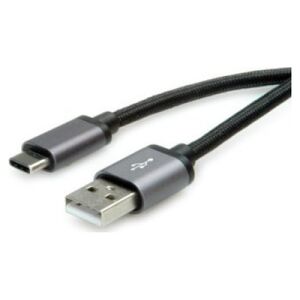 Kabel USB Roline USB-A - USB-C 0.8 m Czarny
