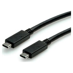 Kabel USB Roline USB-C - USB-C 0.5 m Czarny (11.44.9052)