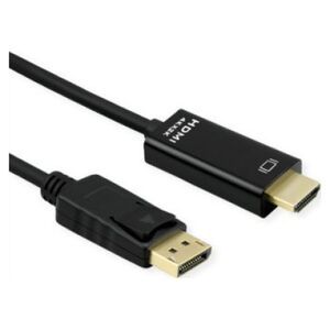 Kabel Roline ROLINE Kabel DisplayPort DP - UHDTV, cienki, M/M, czarny, 1 m