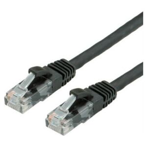 Value Kabel krosowy VALUE Cat.6A (Class EA) UTP, czarny, 0,3 m