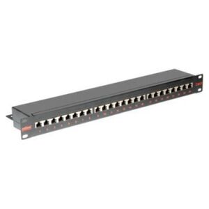 Roline Patch panel ROLINE Cat.6 (Class E) 19, 24P, ekranowany, czarny