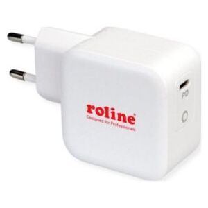 Adapter USB Roline Ładowarka USB ROLINE z wtyczką Euro, 1x USB typu C, PD, 61W