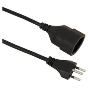 Kabel zasilający Value Przedłużacz VALUE T12/T13, kabel zasilający CH, czarny, 3 m