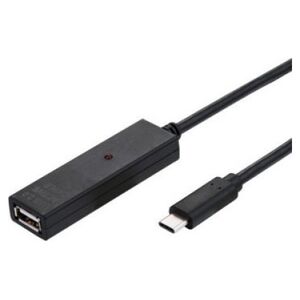 Kabel USB Value USB-A - USB-C 20 m Czarny