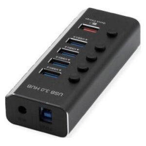 HUB USB Roline ROLINE USB 3.2 Gen 1 Notebook Hub 4 porty + 1x ładowanie