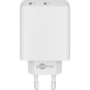Ładowarka Goobay Podwójna szybka ładowarka USB-C PD (36 W) biały