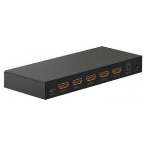 Goobay Przełącznik HDMI 4 do 1 z wyjściem audio