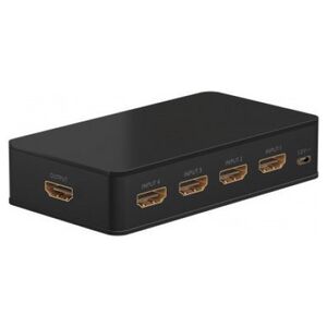Goobay Ręczny przełącznik HDMI 4 do 1 (4K @ 60 Hz)