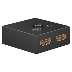 Goobay Ręczny przełącznik HDMI 2 do 1 (4K @ 30 Hz)