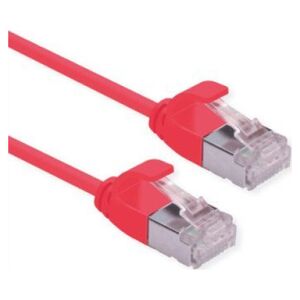 Roline ROLINE F/UTP DataCenter Patchkabel Cat.6A (Class EA), LSOH, extra dun, rood, 0,5 m