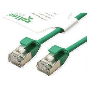 Roline ROLINE GREEN F/UTP DataCenter Patch Cord Cat.6A (Class EA), LSOH, bardzo cienki, zielony, 0,5 m