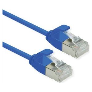 Roline ROLINE F/UTP DataCenter Patch Cord Cat.6A (Class EA), LSOH, bardzo cienki, niebieski, 1,5 m