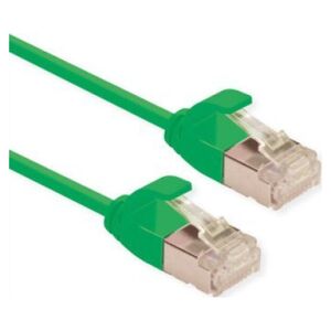 Roline ROLINE F/UTP DataCenter Patch Cord Cat.6A (Class EA), LSOH, bardzo cienki, zielony, 0,3 m