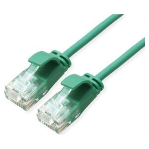 Roline Kabel krosowy ROLINE GREEN UTP Cat.6A (Class EA), LSOH, bardzo cienki, zielony, 5 m