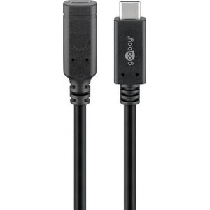 Kabel USB Goobay USB-C - USB-C 1 m Czarny