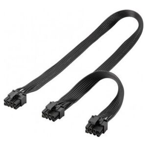 Goobay PCIe 6-pin x2 - PCIe 8-pin, 0.62m, Czarny (59714)