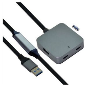 HUB USB Value VALUE Hub USB 3.2 Gen 1, 4 porty (2x USB-A + 2x USB-C), z kablem przedłużającym, czarny, 10 m