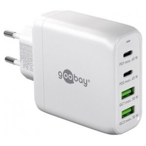 Ładowarka Goobay Wieloportowa szybka ładowarka USB-C PD (68 W), biały