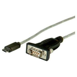 Kabel USB Roline USB-C - RS-232 1.8 m Czarny