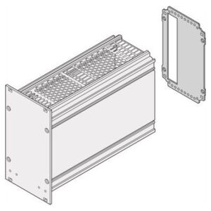 SCHROFF Tylny panel jednostki instalacyjnej SCHROFF Frame, wgłębienie na złącze, 3 HU, 28 HP